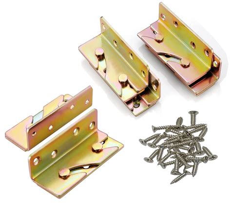 metal l brackets for bed frame|heavy duty bed frame brackets.